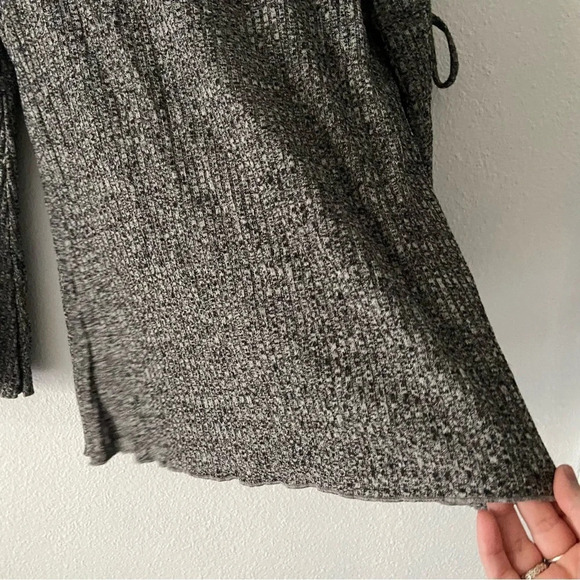 Suzanne Betro Marled Bell Sleeve Top Oversized Boho Grungecore Small Cozy - Picture 9 of 12